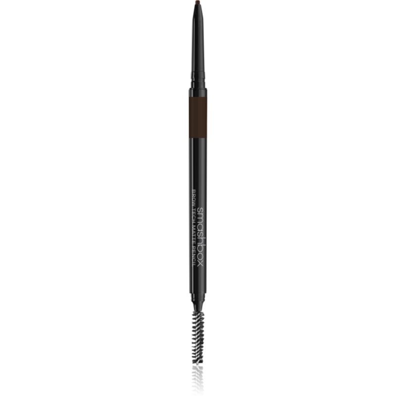 Smashbox Brow Tech Matte Pencil automatická ceruzka na obočie s kefkou odtieň Dark Brown 0.09 g