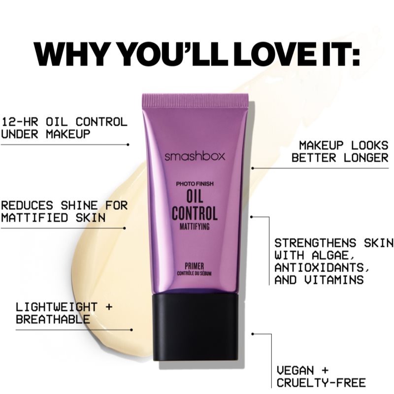 Smashbox Photo Finish Oil Control Primer podkladová báze pro mastnou pleť 10 ml (obrázek 4)
