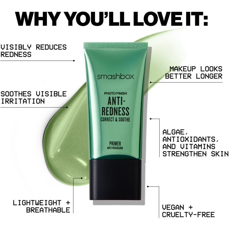 Smashbox Photo Finish Anti-Redness Primer podkladová báze proti začervenání pleti 30 ml (obrázek 5)