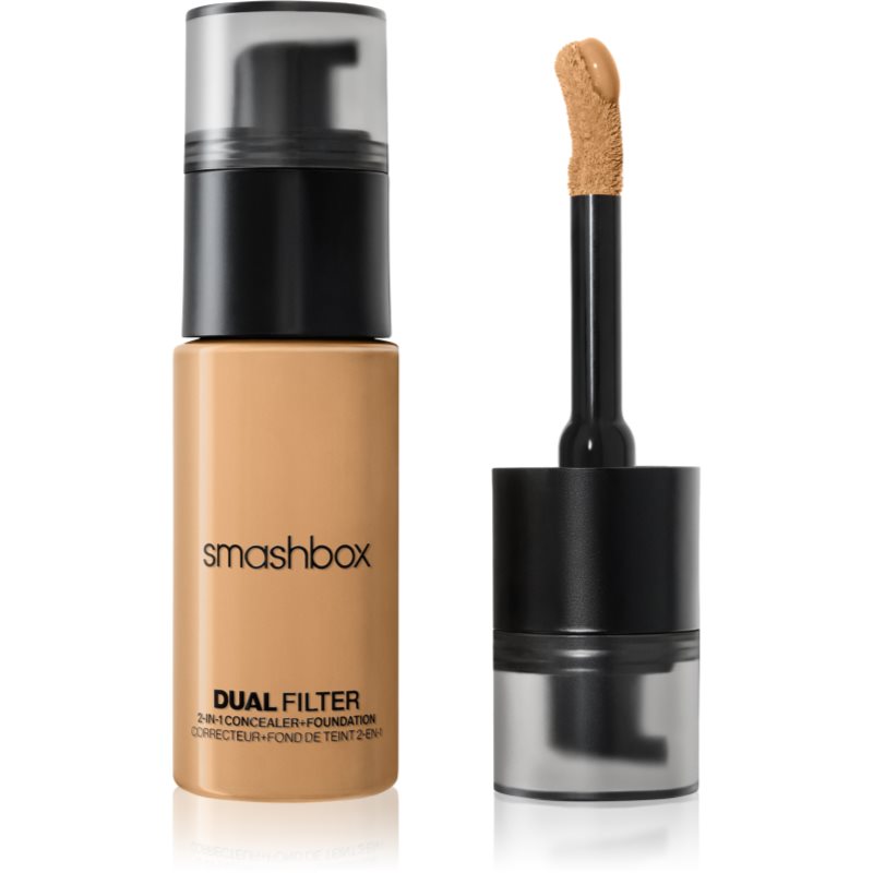 Smashbox DUAL-FILTER 2-in-1 Concealer   Foundation puder in korektor odtenek Medium 16 Warm 23.6 ml