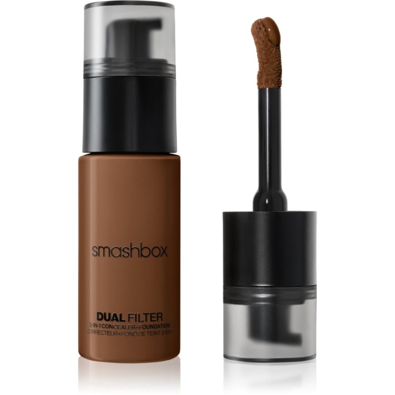 Smashbox DUAL-FILTER 2-in-1 Concealer   Foundation make-up a korektor odtieň Dark Deep 31 Warm 23.6 ml