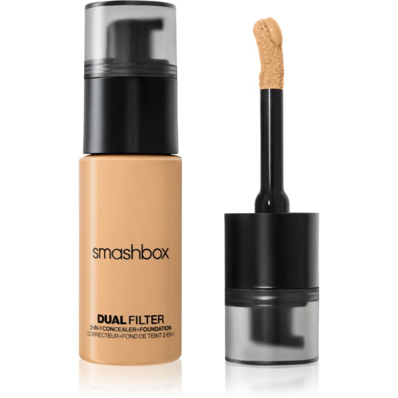 Smashbox DUAL-FILTER 2-in-1 Concealer   Foundation make-up a korektor odtieň Light 9 Warm 23.6 ml
