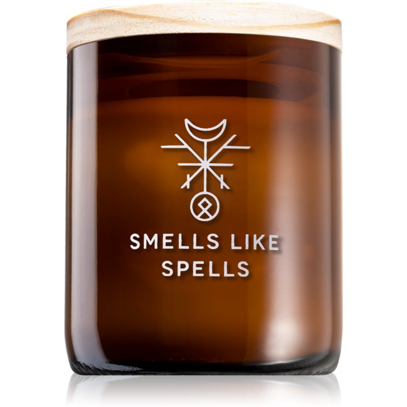 Smells Like Spells Norse Magic Freyr dišeča sveča z lesenim stenjem (wealth/abundance) 200 g