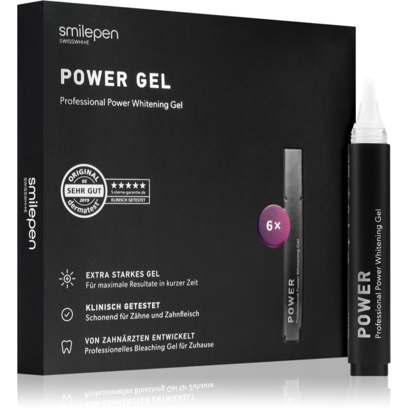 Smilepen Power Gel fogfehérítő toll géles textúrájú 6x5 ml