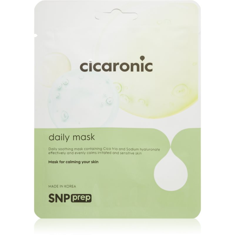 SNP Prep Cicaronic Soothing Sheet Mask For Dry And Irritated Skin 20 Ml