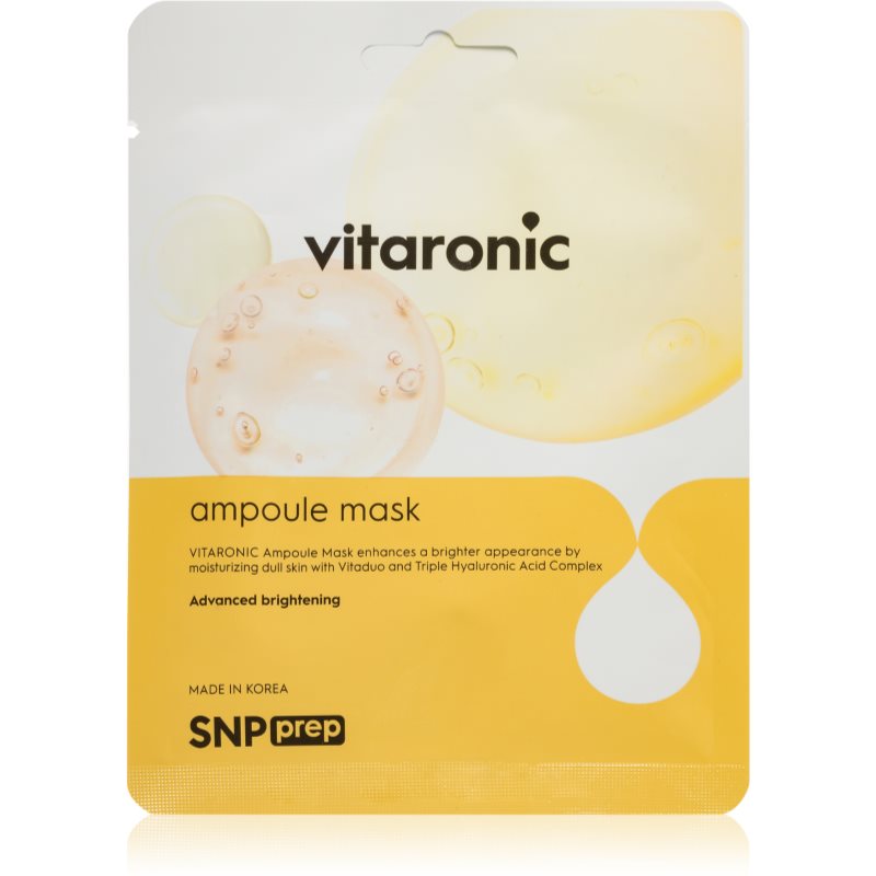 SNP Prep Vitaronic освітлювальна косметична марлева маска з вітаміном С 25 мл