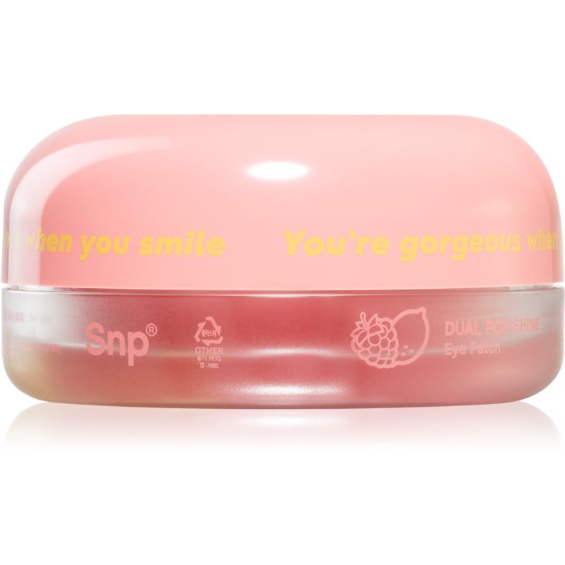 SNP Dual Pop Shine hidrogelinė paakių kaukė skaistinamojo poveikio 30x1,4 g
