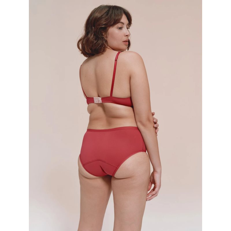 Snuggs Period Underwear Classic: Heavy Flow Raspberry тканинні менструальні труси при рясній менструації розмір S Raspberry 1 кс