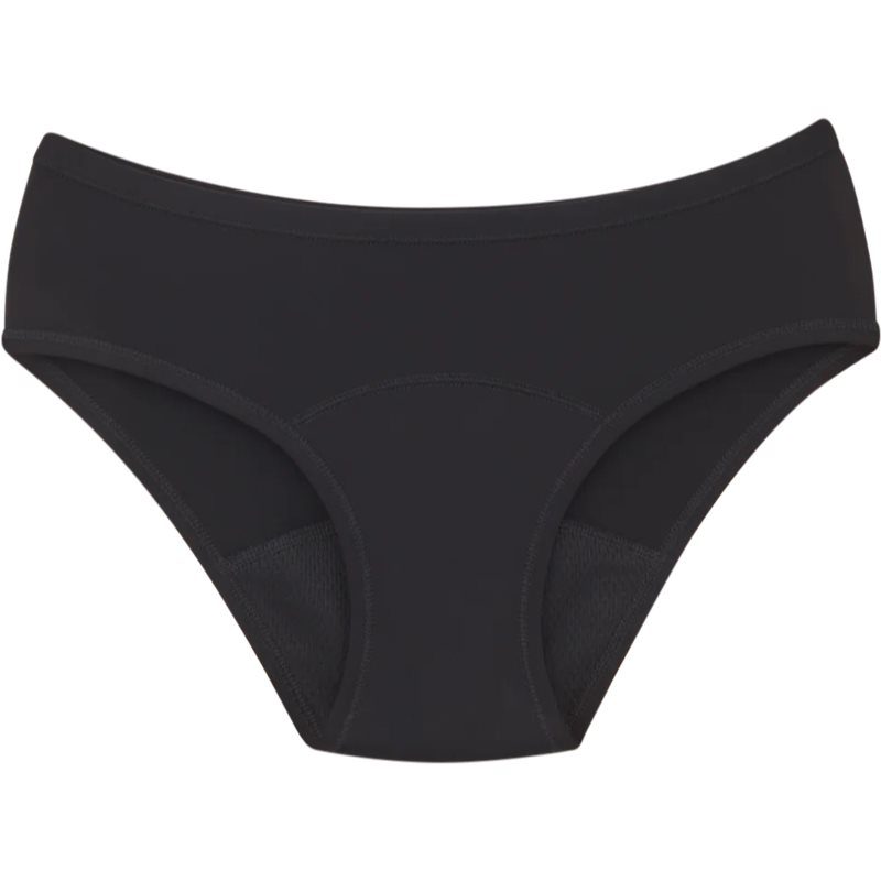 Snuggs Period Underwear Classic: Medium Flow Black Cloth Period Knickers For Moderate Periods Size XL 1 Pc