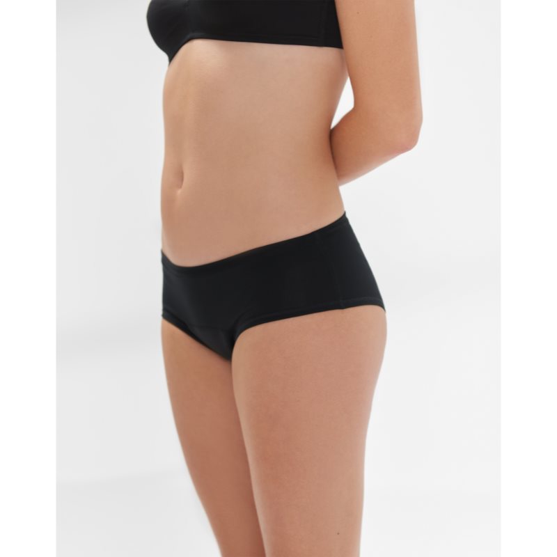 Snuggs Period Underwear Classic: Heavy Flow Black Cloth Period Knickers For Heavy Periods Size L 1 Pc