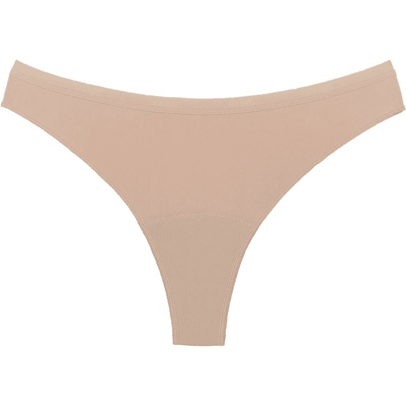 Snuggs Period Underwear Brazilian Light Tencel™ Lyocell Beige Menstruationsslip aus Stoff bei schwacher Menstruation Größe M 1 St.