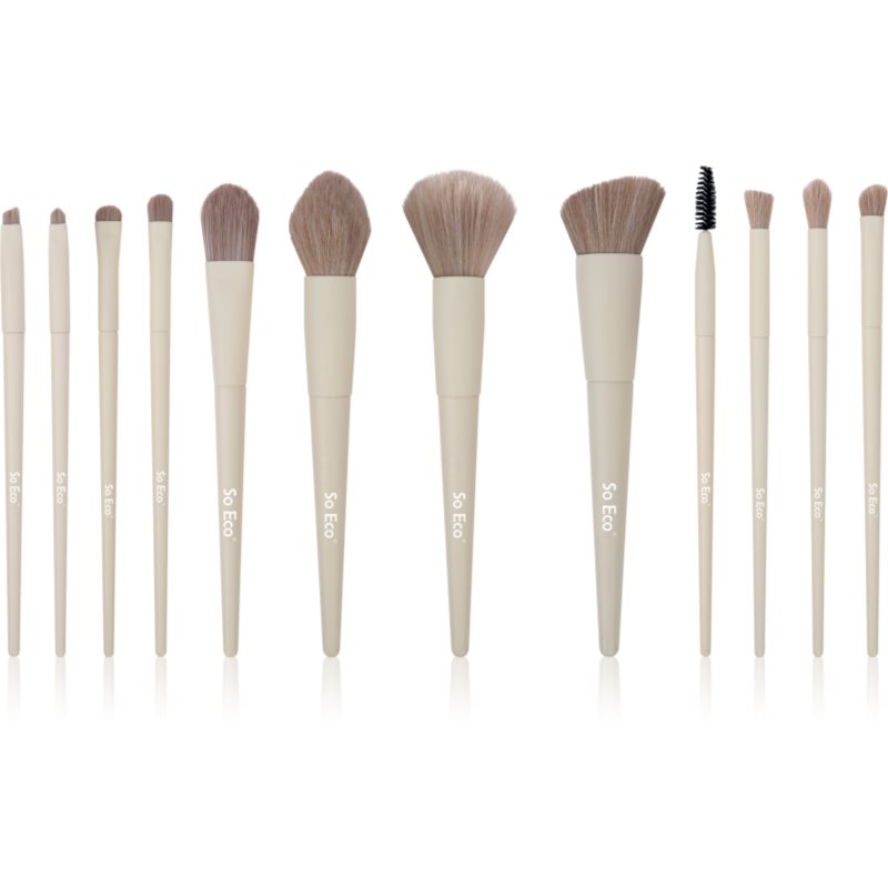 So Eco So Eco Flawless 12 Piece Brush Set Complexion Sponge σετ με πινέλα