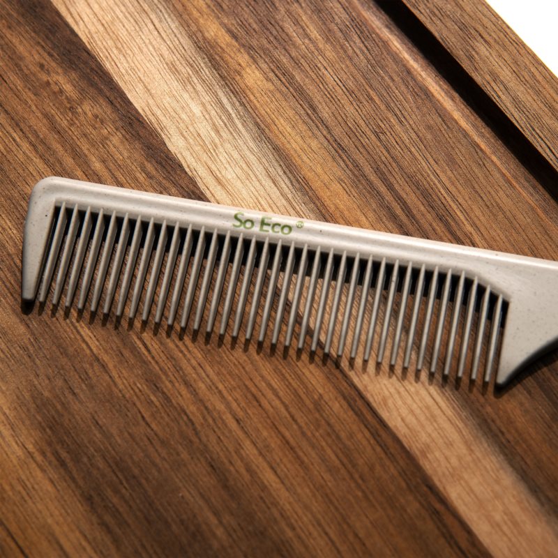 So Eco Biodegradable Tail Comb Compostable Comb For Smooth Styling And Volume 1 Pc