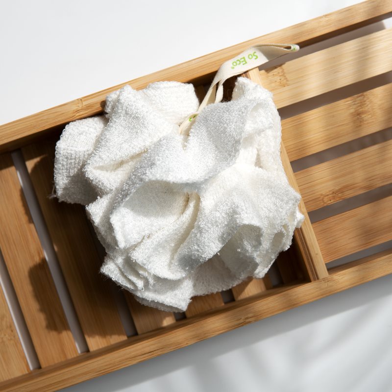 So Eco Bamboo Bath & Shower Pouf Washing Sponge For The Body 1 Pc