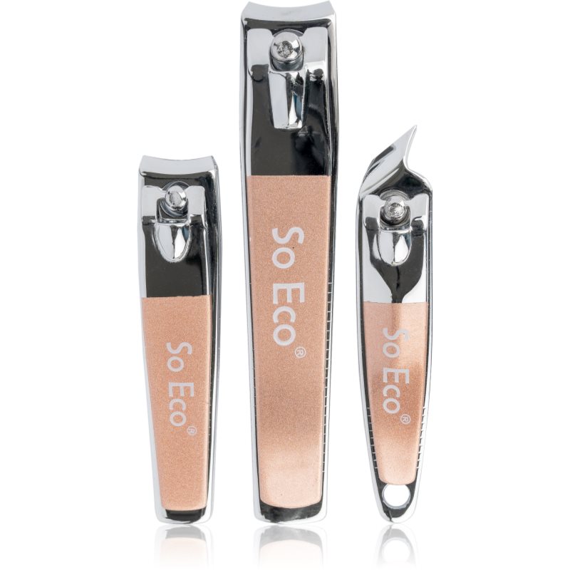 So Eco Nail & Cuticle Clipper Set set di pinzette per unghie e cuticole