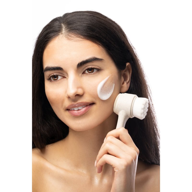 So Eco Facial Cleansing Brush двостороння щітка для чищення обличчя з біорозкладною ручкою 1 кс