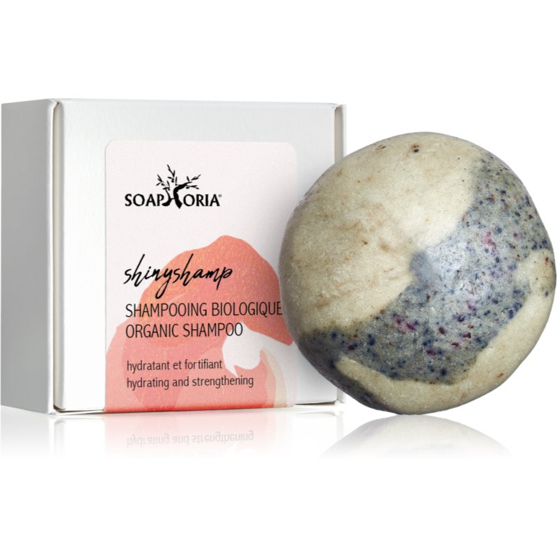 Soaphoria Shinyshamp shampoo solido organico per capelli normali senza brillantezza 60 g