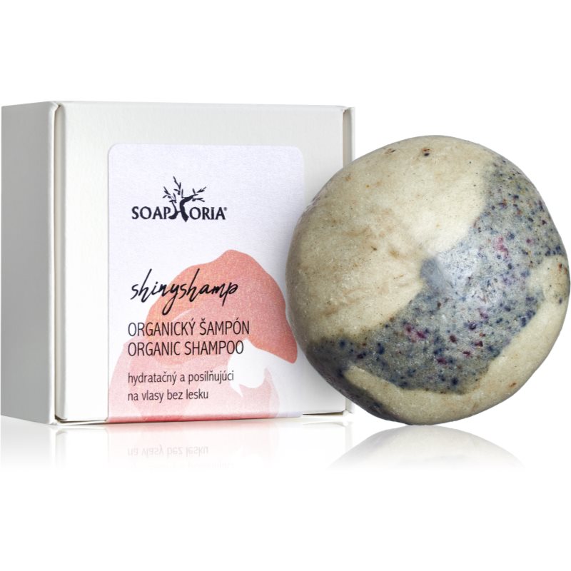 Soaphoria Shinyshamp shampoo solido organico per capelli normali senza brillantezza 60 g