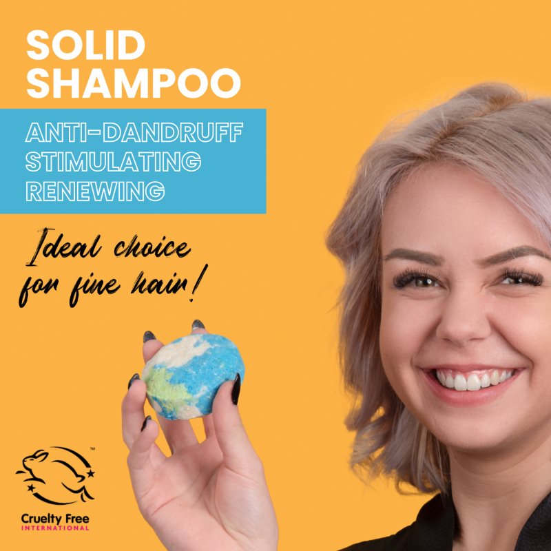 Soaphoria Hair Care органічний твердий шампунь проти лупи 80 гр