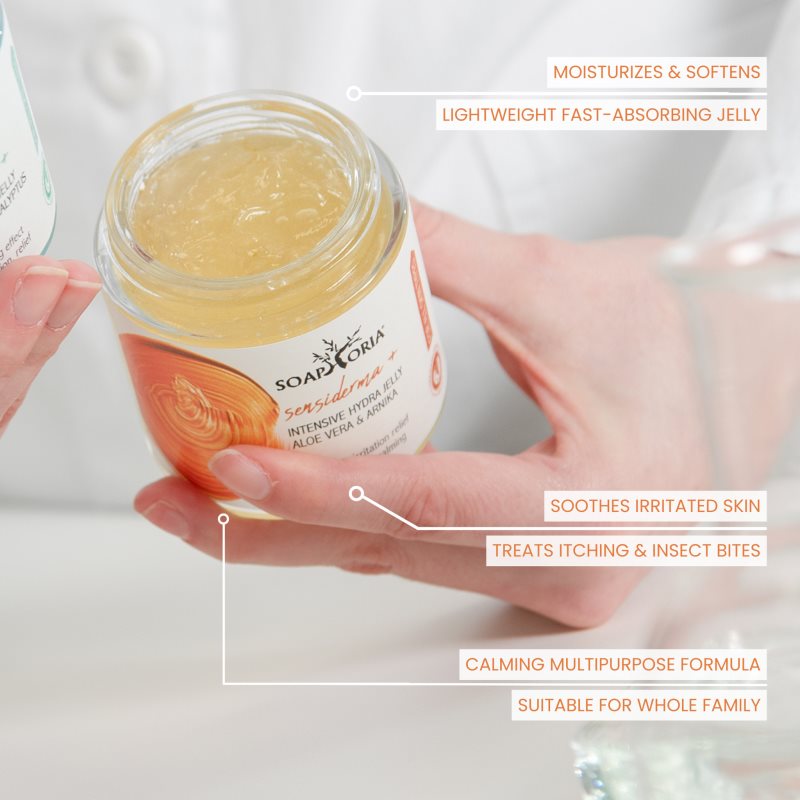 Soaphoria HydraJelly+ зволожуючий заспокоюючий гель з алое вера 100 мл