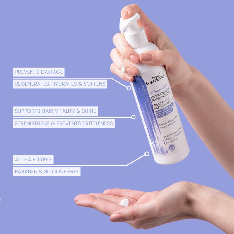 Soaphoria ExtremeProtect+ Masque Cheveux Régénérant Avec Protéines 250 Ml