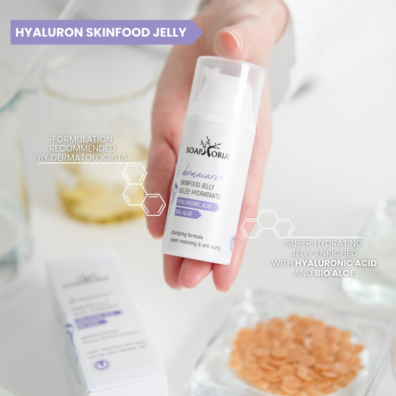 Soaphoria Dermacare+ Hyaluron інтенсивний зволожуючий гель з гіалуроновою кислотою 30 мл