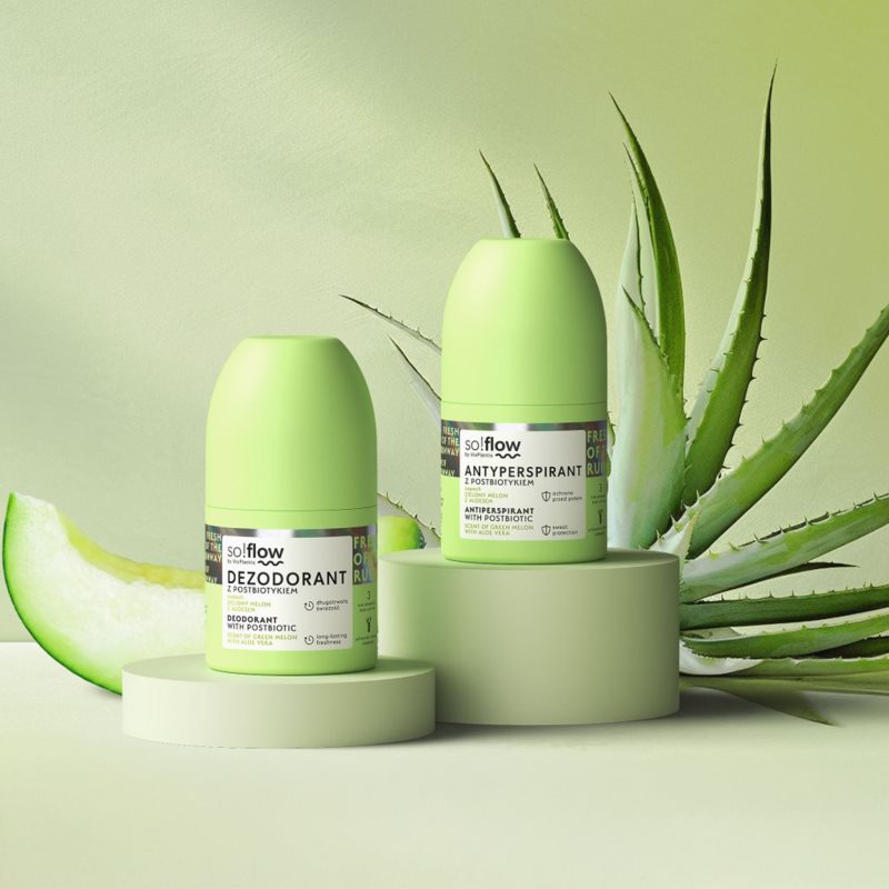 so!flow Antiperspirant With Postbiotic antiperspirant roll-on 50 ml (obrázek 4)