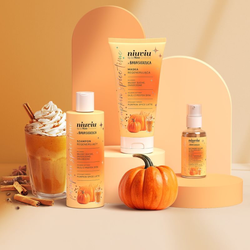 so!flow Pumpkin Time Regenerating Shampoo regenerační šampon pro suché a oslabené vlasy 300 ml (obrázek 4)