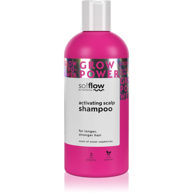 so!flow Grow Power Shampoo shampoo to support hair growth fragrance Raspberry 300 ml