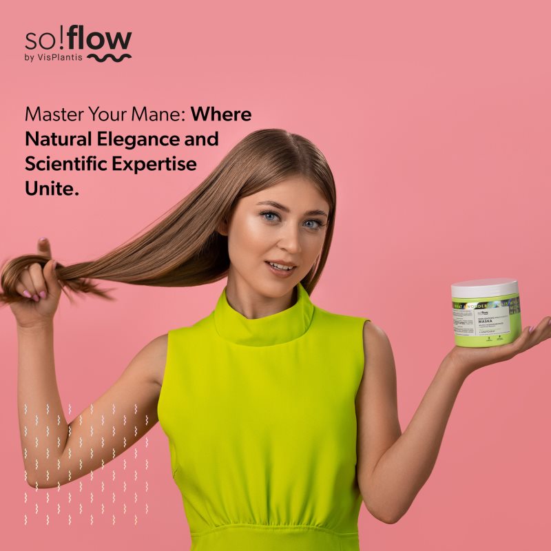 so!flow Low Porosity Hair Protein-Emollient Mask maska pro vlasy bez objemu 400 ml (obrázek 9)