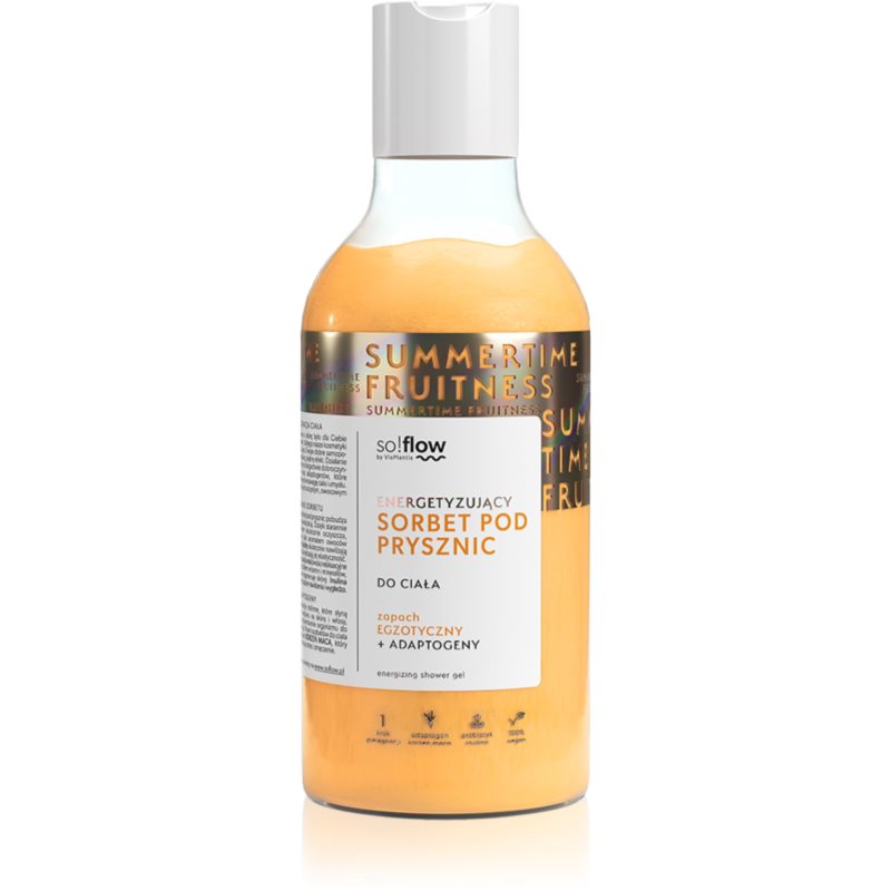 so!flow Energizing hydratační tělový sorbet do sprchy 400 ml