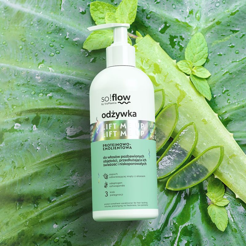so!flow Without Volume Conditioner für Haare ohne Volumen 300 ml