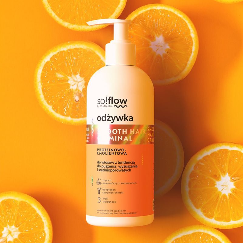 so!flow Frizz glättender Conditioner gegen strapaziertes Haar 300 ml