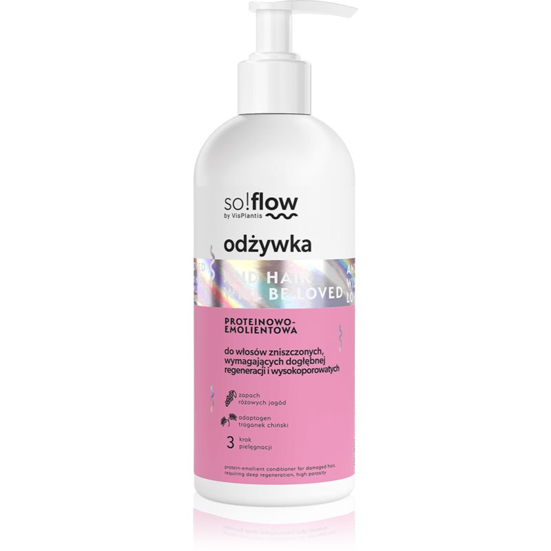 so!flow Damaged Hair posilující kondicionér pro poškozené vlasy 300 ml