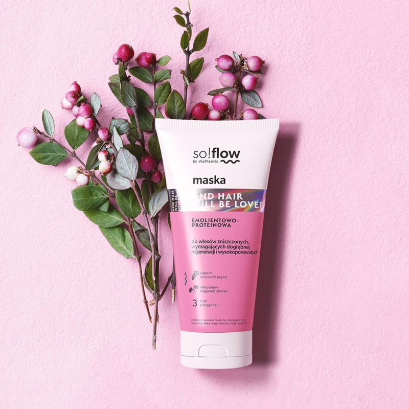 so!flow Damaged Hair stärkende Maske für beschädigtes Haar 200 ml