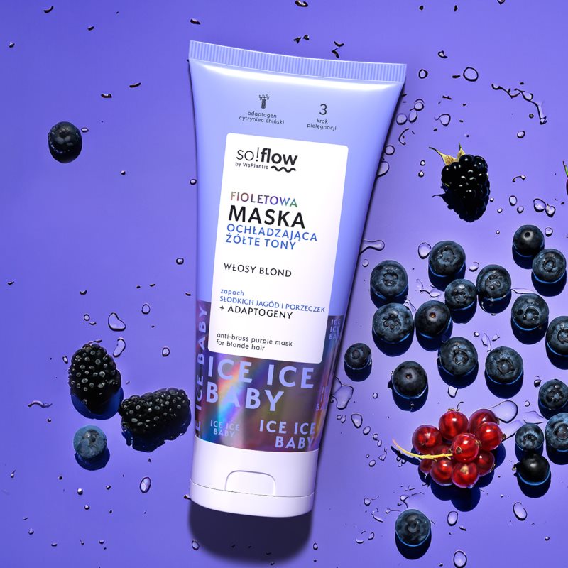 so!flow Cooling Maske für die Haare neutralisiert gelbe Verfärbungen 200 ml