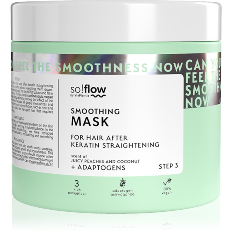so!flow After Keratin Straightering maska na vlasy 400 ml