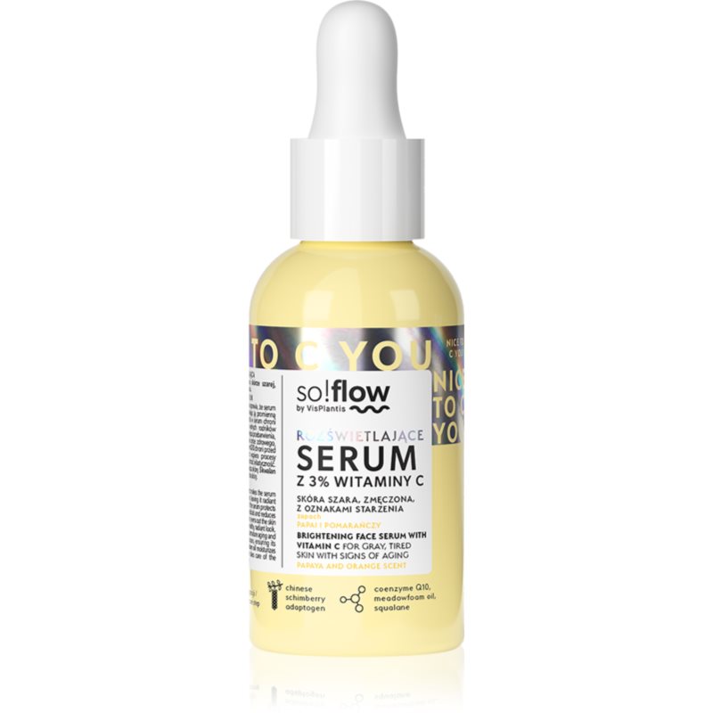 so!flow Brightening Face Serum rozjasňující sérum s vitaminem C 30 ml