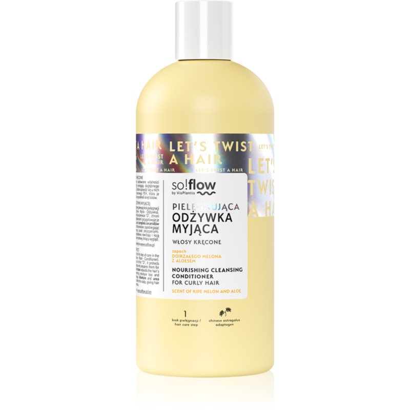 so!flow Nourishing Cleansing Conditioner čisticí kondicionér pro kudrnaté vlasy 200 ml