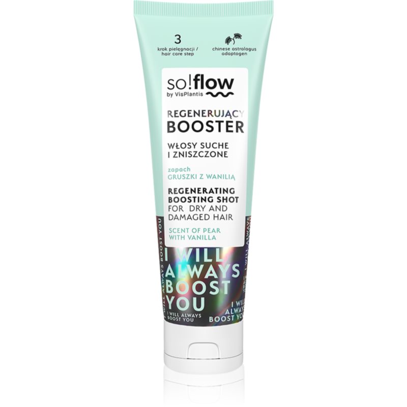 so!flow Dry and Damaged Hair Regenerating Boosting Shot regenerační sérum pro suché a poškozené vlasy 75 ml