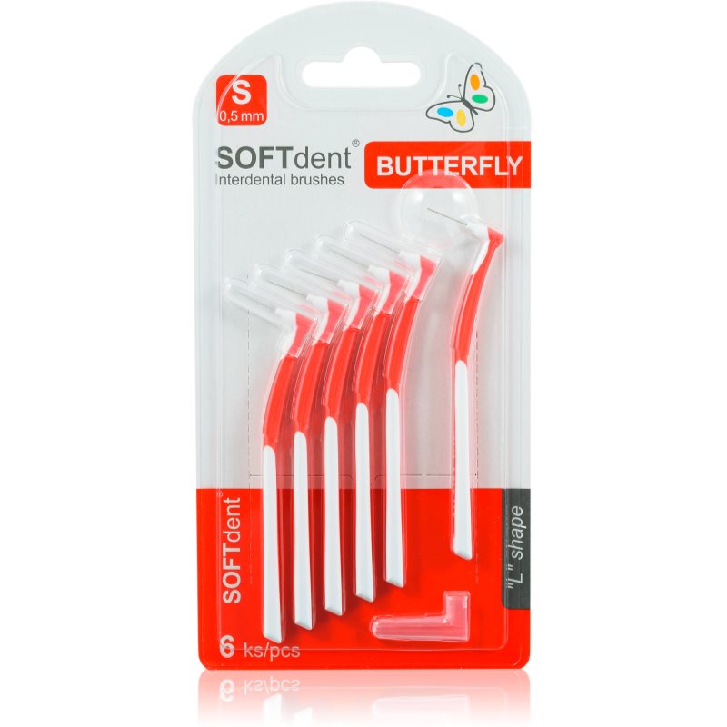 SOFTdent Butterfly S brossette interdentaire 0,5 mm 6 pcs unisex