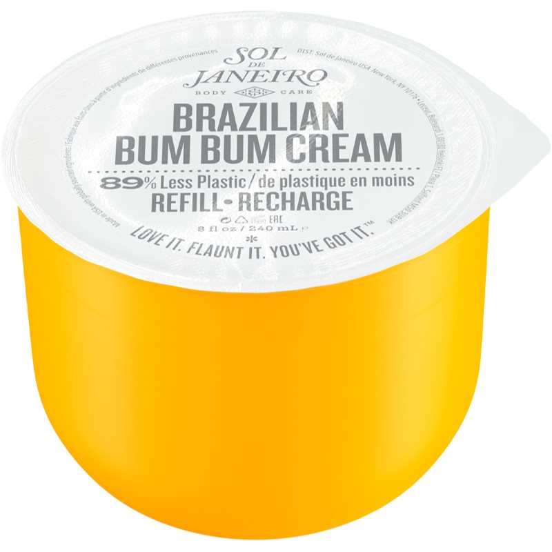E-shop Sol de Janeiro Brazilian Bum Bum Cream zpevňující a vyhlazující krém na hýždě a boky náhradní náplň 240 ml