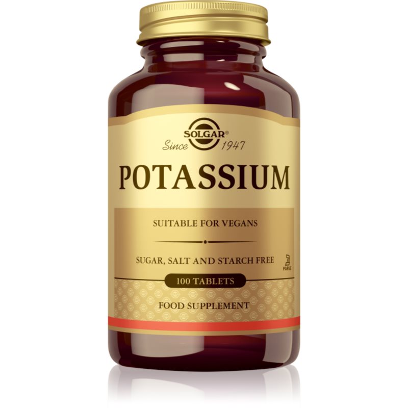 Solgar Solgar Potassium tabletki na wsparcie czynności układu nerwowego 100 tabletek