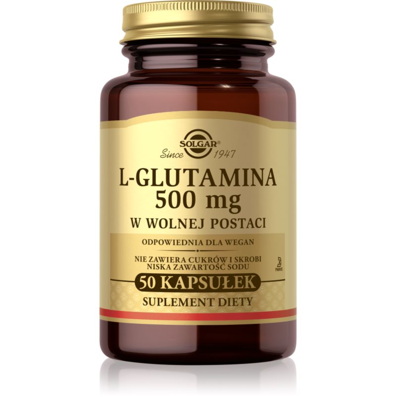 Solgar L-glutamina 500 mg regeneracja mięśni 50 caps.