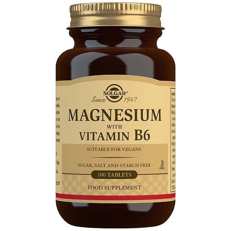 Solgar Magnesium with Vitamin B6 tablety na podporu spánku a regenerácie 100 tbl kúpite na Notino.sk