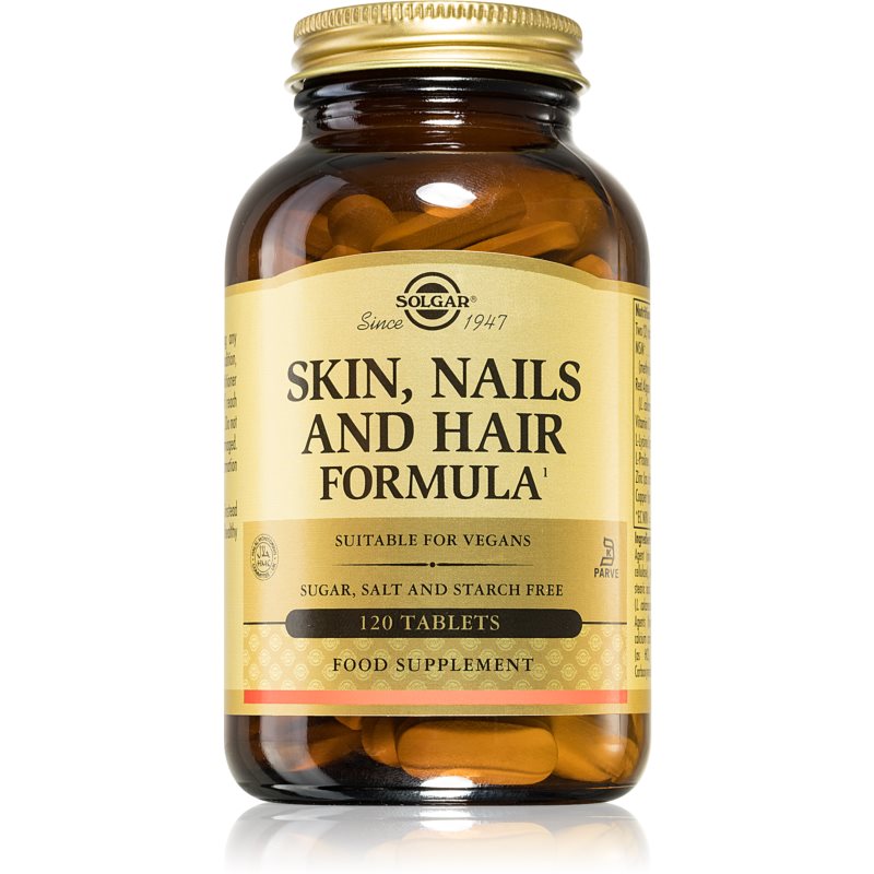Solgar Skin, Nails and Hair Formula tablety pre krásne vlasy, pleť a nechty 120 cps