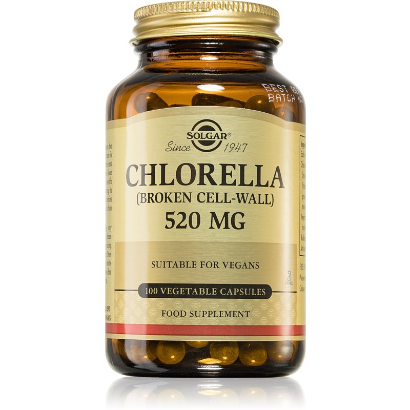 Solgar Chlorella 520 mg doplněk stravy pro podporu detoxikace organismu 100 cap