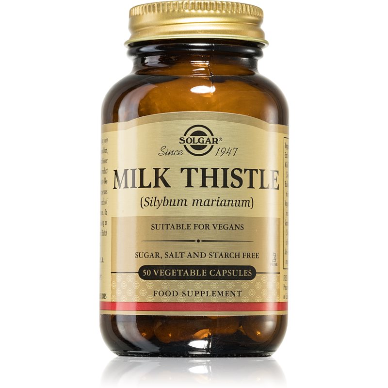 Solgar Milk Thistle doplněk stravy pro podporu funkce jater 50 cap