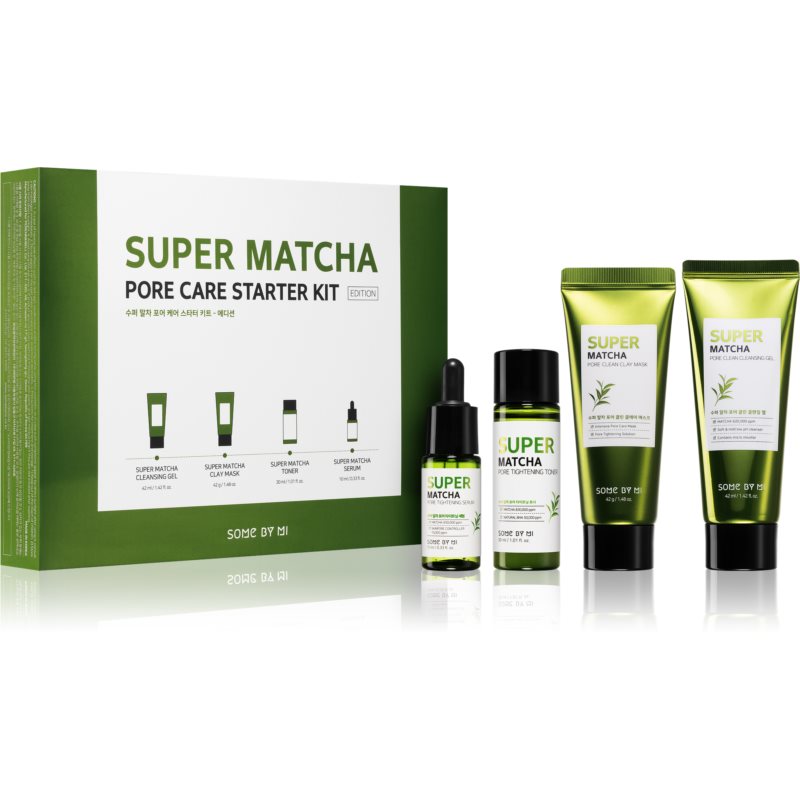 Some By Mi Super Matcha Pore Care Gift Set (to Tighten Pores And Mattify The Skin)