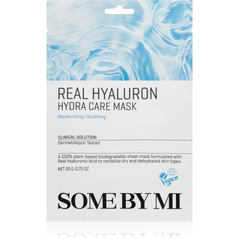 Some By Mi Clinical Solution Hyaluron Hydra Care Mask Fuktgivande arkmask för ansiktet med lugnande egenskaper 20 g female